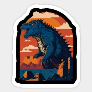 King of The monsters vector illustration design Sticker